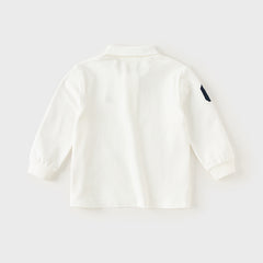 Dave&Bella Long Sleeve Polo Shirt for Spring and Autumn