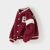 Dave&Bella Toddler Boys Wine Red Outdoor Jackets