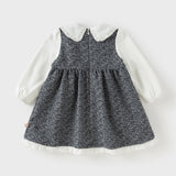 Dave&Bella Toddler Girls Navy Blue Noble Princess Toddler Dress