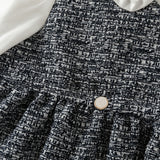 Dave&Bella Toddler Girls Navy Blue Noble Princess Toddler Dress