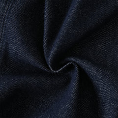 Dave&Bella Toddler Boys Autumn Stretchy Denim Blue Drawstring Jeans Pants