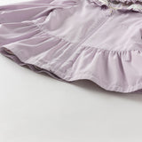 Dave&Bella Girls Toddler Purple Outwear Long Sleeve Sweet Warm Hooded Coat