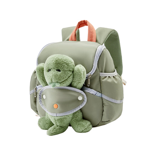 Dave&Bella Toddler Girls/Boys Cute Plush Dinosaur-shaped Adjustable School Backpacks