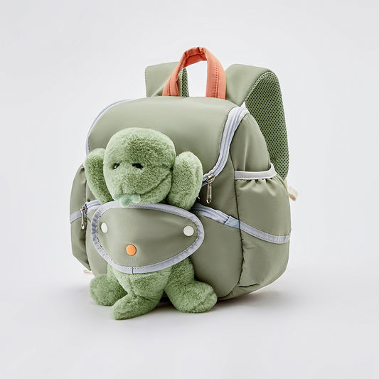 Dave&Bella Toddler Girls/Boys Cute Plush Dinosaur-shaped Adjustable School Backpacks