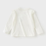 Dave&Bella Toddler Girls Soft Cotton White Classic T-shirts
