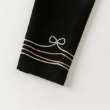 Dave&Bella Toddler Girls Black Slim Fit Stretch Leggings