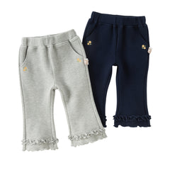Dave&Bella Girls Autumn Navy Blue/Grey Casual Pants