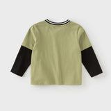 Dave&Bella Toddler Boys Cotton Cartoon Print T-shirt Tops