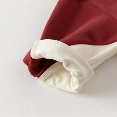 Dave&Bella Toddler Boys Autumn Dark Red Sports Coat Pants Suits Sets