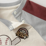 Dave&Bella Boys Toddler Red Cotton Breathable T-shirt Tops