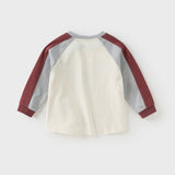 Dave&Bella Boys Toddler Red Cotton Breathable T-shirt Tops