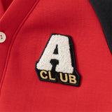 Dave&Bella Boys Toddler Red Long Sleeve V-collar Outdoor Varsity Jackets