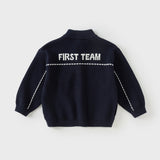 Dave&Bella Toddler Boys Blue Cotton Casual Coats