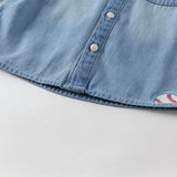 Dave&Bella Toddler Boys Casual Cotton Blue Hoodies Shirt Top