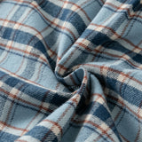 Dave&Bella Toddler Boys Cotton Formal Blue Plaid Shirt Top