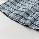 Dave&Bella Toddler Boys Cotton Formal Blue Plaid Shirt Top