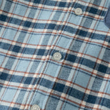Dave&Bella Toddler Boys Cotton Formal Blue Plaid Shirt Top