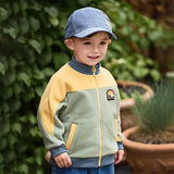 Dave&Bella Toddler Boys Light Yellow Green Warm Fleece Coat (Copy)-1