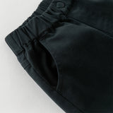 Dave&Bella Toddler Boys Khaki/Navy Blue Cotton Casual Pants