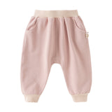 Dave&Bella Toddler Girls/Boys Causal Pink/Blue Drawstring Pants