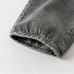 Dave&Bella Toddler Boys Autumn Smoky Grey Loose Jeans Pants