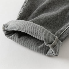 Dave&Bella Toddler Boys Autumn Smoky Grey Loose Jeans Pants