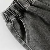 Dave&Bella Toddler Boys Smoky Grey Loose Jeans Pants
