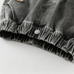 Dave&Bella Toddler Boys Autumn Smoky Grey Loose Jeans Pants