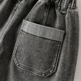 Dave&Bella Toddler Boys Smoky Grey Loose Jeans Pants