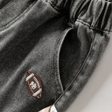 Dave&Bella Toddler Boys Smoky Grey Loose Jeans Pants