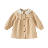 Dave&Bella Toddler Girls Yellow Simple-style Coats