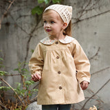 Dave&Bella Toddler Girls Yellow Simple-style Coats