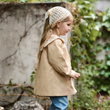 Dave&Bella Toddler Girls Yellow Simple-style Coats