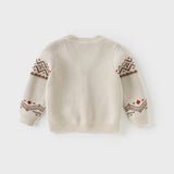 Dave&Bella Toddler Boys Cotton Casual Print Sweater Cardigans