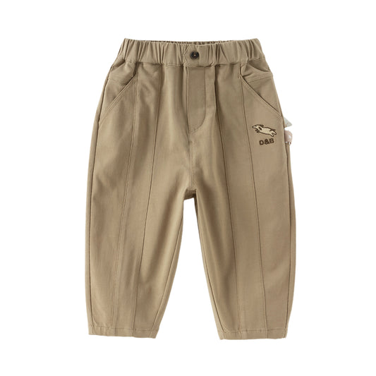 Dave&Bella Toddler Boys Autumn Khaki Versatile Pants