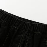 Dave&Bella Toddler Boys Black Cotton Loose Casual Pants