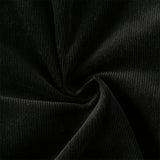 Dave&Bella Toddler Boys Black Cotton Loose Casual Pants