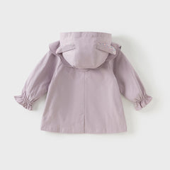Dave&Bella Girls Autumn Outdoor Cute Windbreaker Jacket