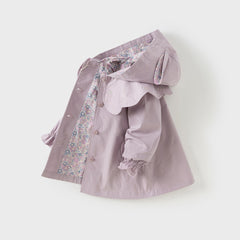 Dave&Bella Girls Autumn Outdoor Cute Windbreaker Jacket