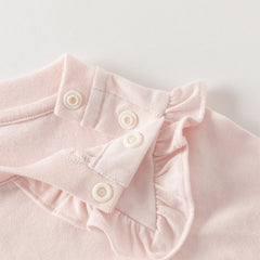Dave&Bella Girls Autumn Beige Casual Cotton T-shirt Top