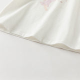 Dave&Bella Girls Toddler Beige Casual Cotton T-shirt Tops
