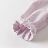 Dave&Bella Toddler Girls Elegant Grey Purple Shirt Skirt Suits Sets