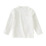 Dave&Bella Girls Toddler Cotton Cute Lace Collar T-shirt Tops