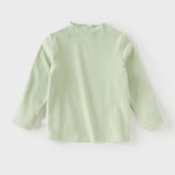 Dave&Bella Girls Toddler Cotton Cute Lace Collar T-shirt Tops