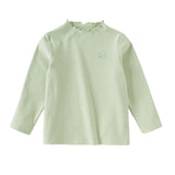 Dave&Bella Girls Toddler Cotton Cute Lace Collar T-shirt Tops