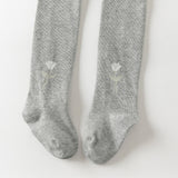Dave&Bella Toddler Girls Grey School Footed Tights Leggings