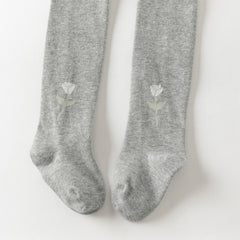 Dave&Bella Girls Autumn Grey School Footed Tights Leggings