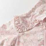 Dave&Bella Girls Toddler Pink Floral Print Hoodie Jackets