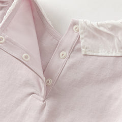 Dave&Bella Girls Autumn Cotton Flower Embroidery T-shirt Top