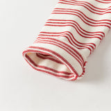 Dave&Bella Toddler Girls Cute Red White Striped Casual A-line Dress